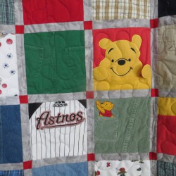 Quilt made from TIny T-Shirts or baby clothes
